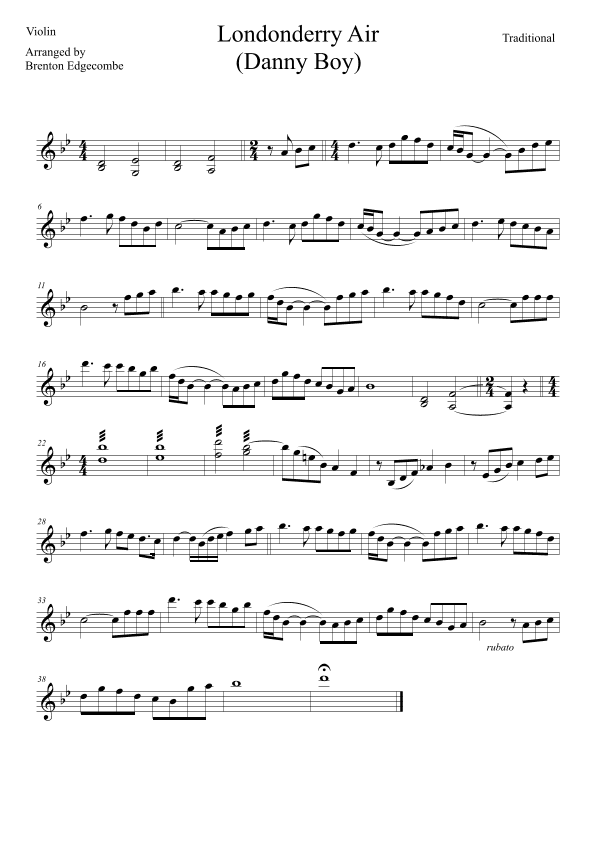 Londonderry Air (Danny Boy) (arr. Adelaide String Duo)