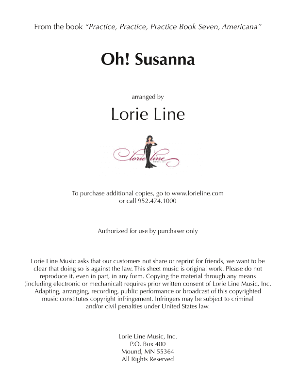 Oh! Susanna (arr. Lorie Line)