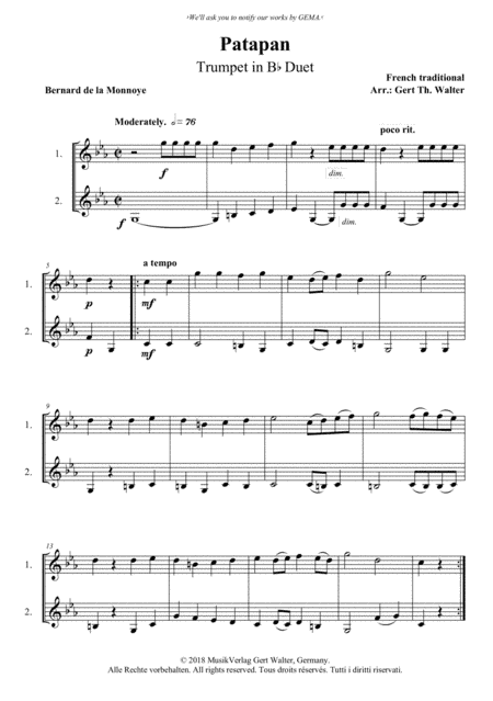 Patapan (arr. Gert Th. Walter)