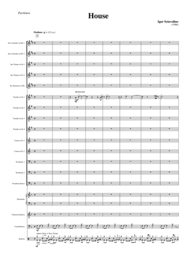 House - for Big Band jazz - Advanced Itermediate