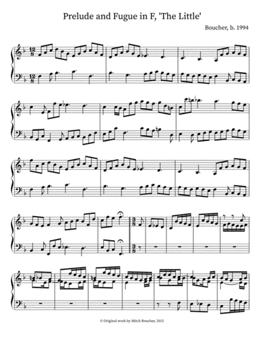Prelude and Fugue in F Major, 'The Little'