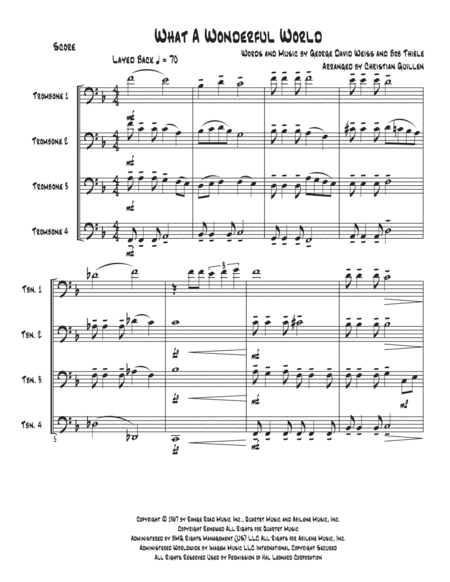 What A Wonderful World (arr. Christian Guillen)