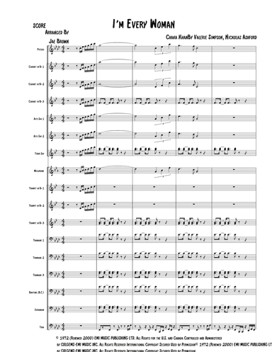 I'm Every Woman (arr. Jae Brown)