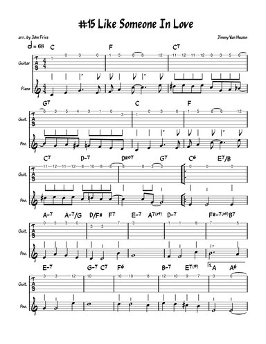 Like Someone In Love (arr. John Fries)