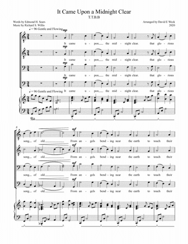 It Came Upon a Midnight Clear (arr. David E Weck)