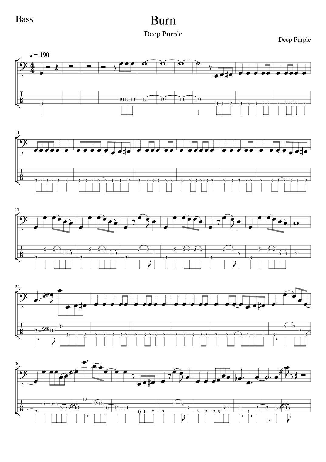 Burn (arr. Tracy Dean McCallum)