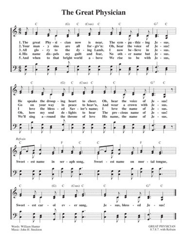 The Great Physician (arr. Leatherman Music Services)