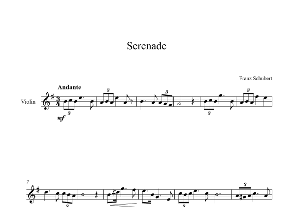 Serenade - Franz Schubert (Violin) (arr. Digital Book Music)