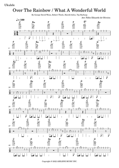 Over The Rainbow / What A Wonderful World (arr. Fabio Eduardo de Oliveira)
