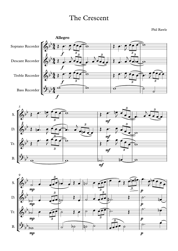 The Crescent - Recorder Quartet