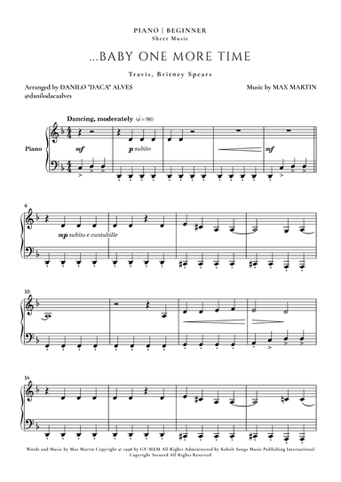 ...baby One More Time (arr. Danilo "Daca" Alves)
