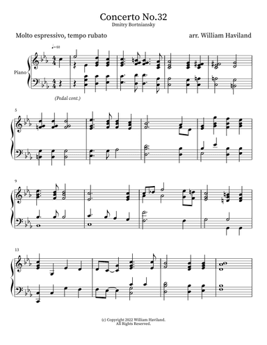 Concerto No. 32 (Lord, Make Me Know My End) (arr. William Haviland)