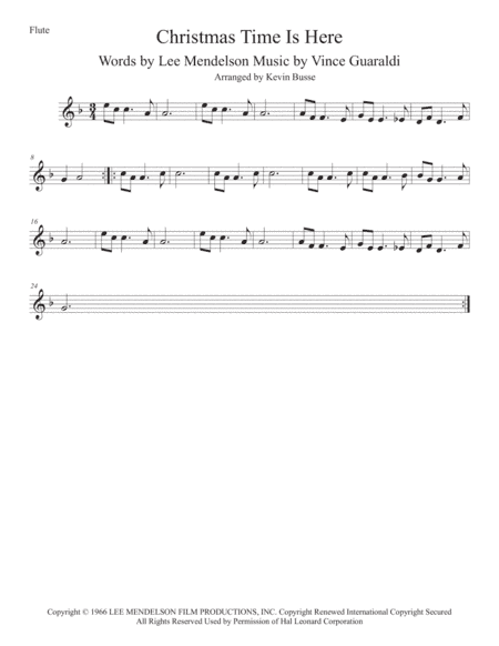 Christmas Time Is Here (arr. Kevin Busse)