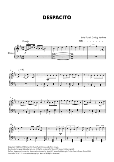 Despacito (arr. Cadenza Editions)