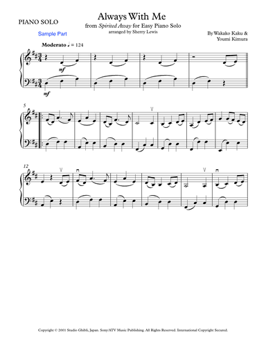 Itsumo Nandodemo (always With Me) (arr. Sherry Lewis)