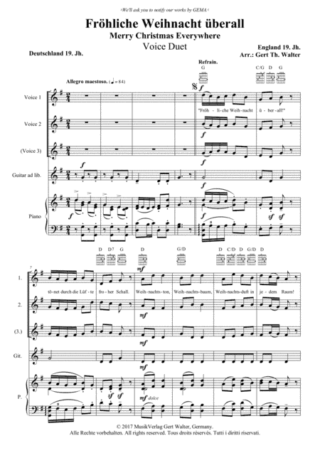 Merry Christmas Everywhere (arr. Gert Th. Walter)