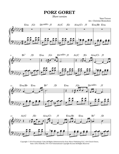 Porz Goret (arr. Christian Bennedsen)