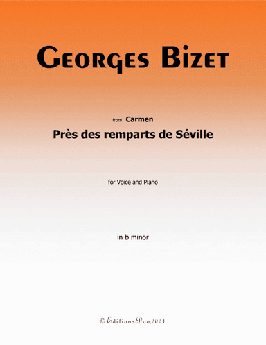 Pres des remparts de seville(Seguidilla),by Bizet,in b minor (arr. Editions Dao)