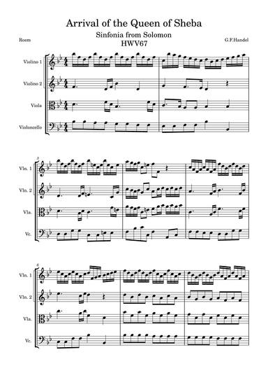 Arrival of the Queen of Sheba (arr. Ad Lib Music)