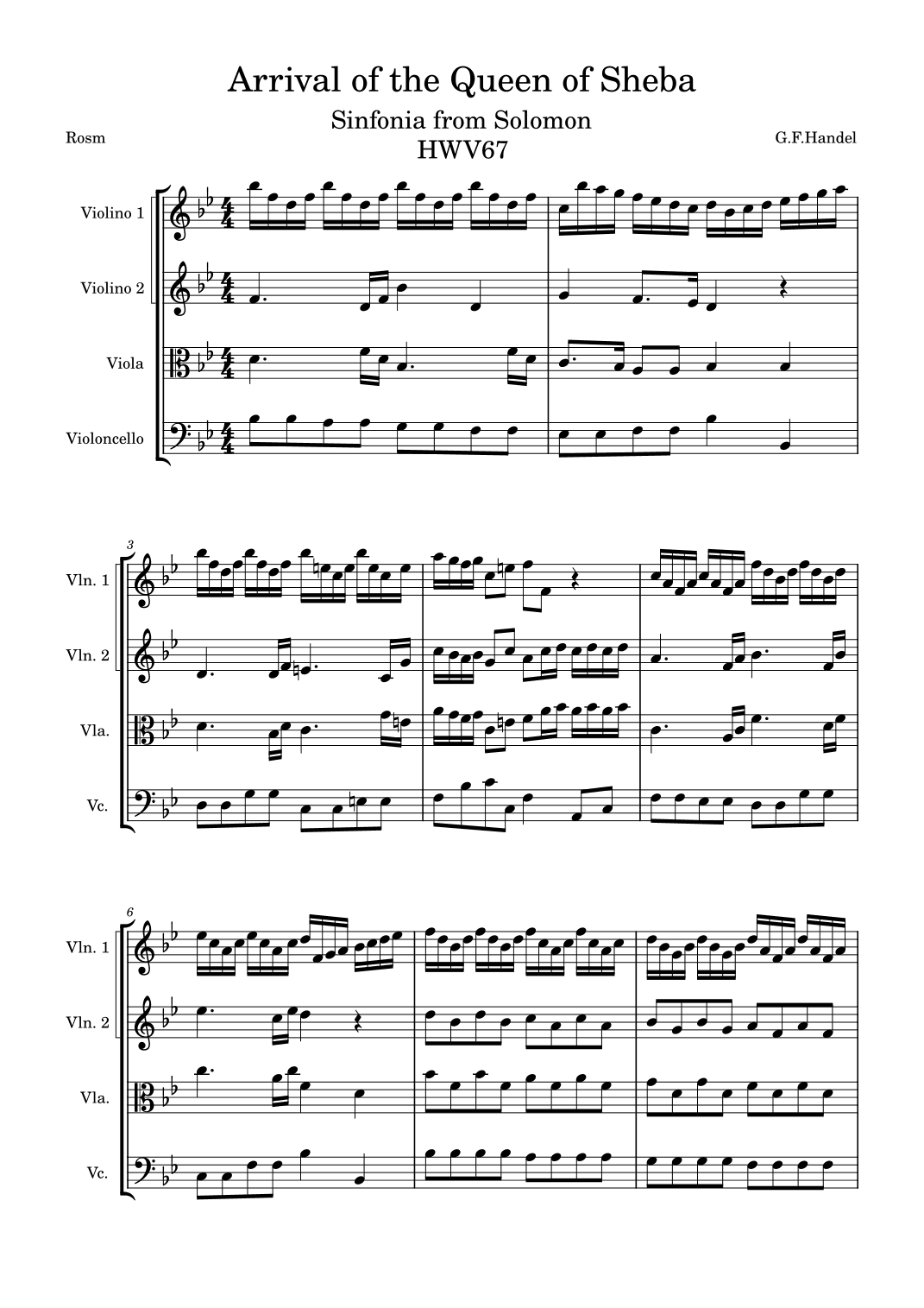 Arrival of the Queen of Sheba (arr. Ad Lib Music)