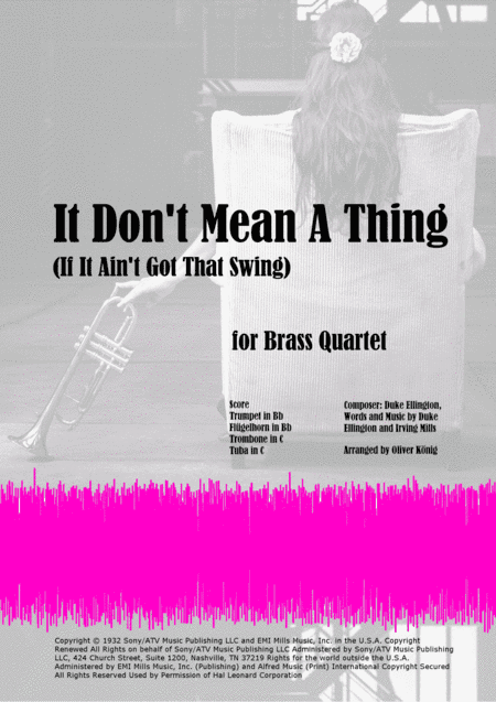 It Don't Mean A Thing (If It Ain't Got That Swing) (arr. Oliver König)