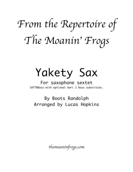 Yakety Sax (arr. Lucas Hopkins)