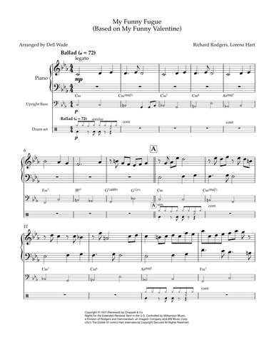 My Funny Valentine (arr. Dell Wade)