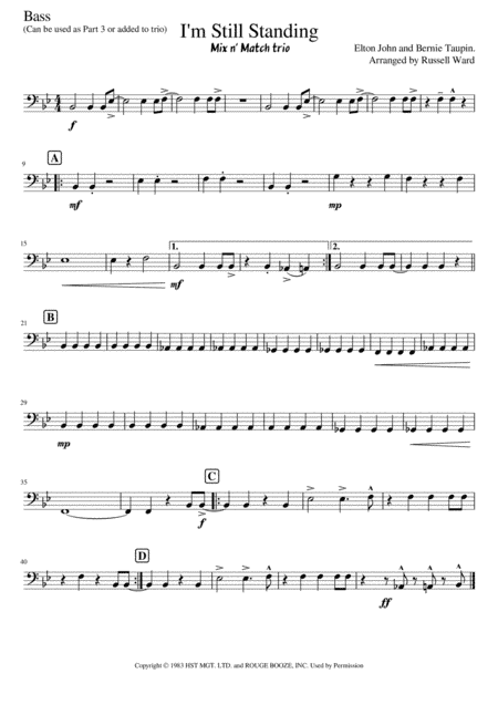 I'm Still Standing (arr. Russell Ward)