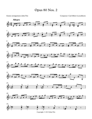 Opus 80 Nos. 2 (arr. John Trie)