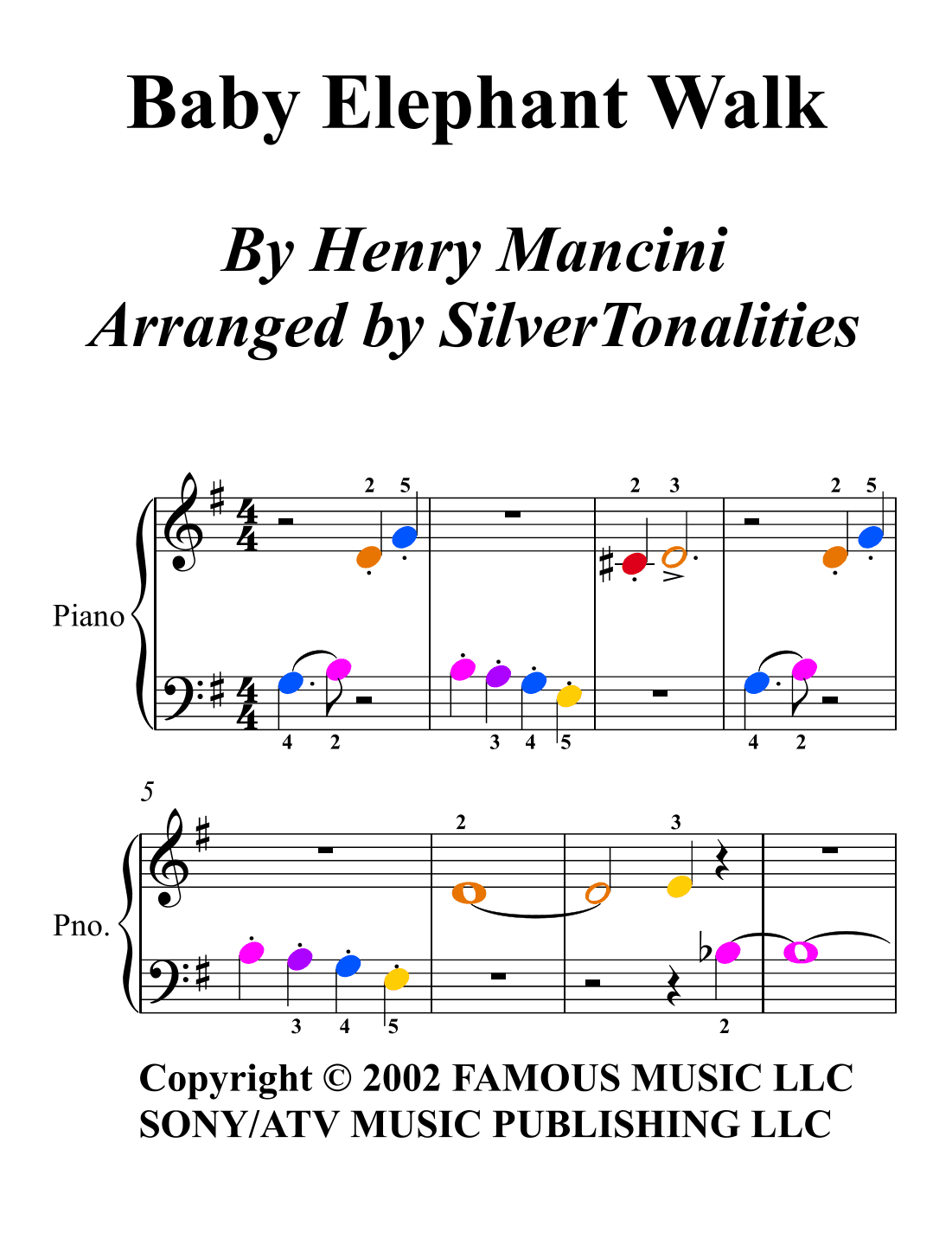Baby Elephant Walk (arr. SilverTonalities)