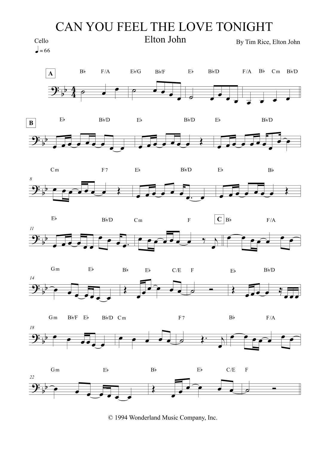 Can You Feel The Love Tonight (arr. Leo Silva)