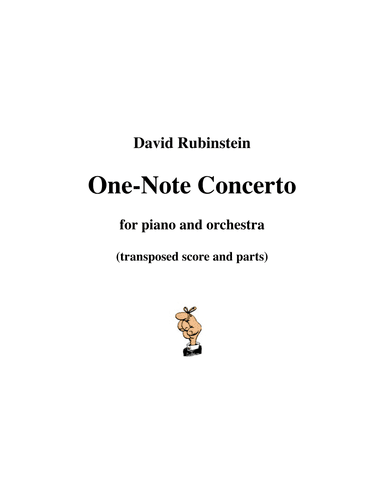 One-Note Concerto for piano and orchestra