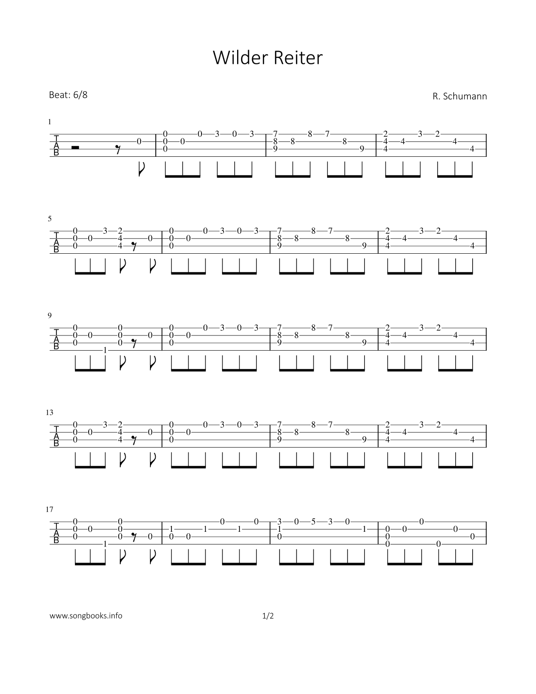 Wilder Reiter (arr. Bettina Schipp)