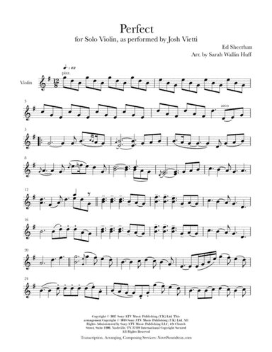 Perfect (arr. Sarah Wallin Huff)