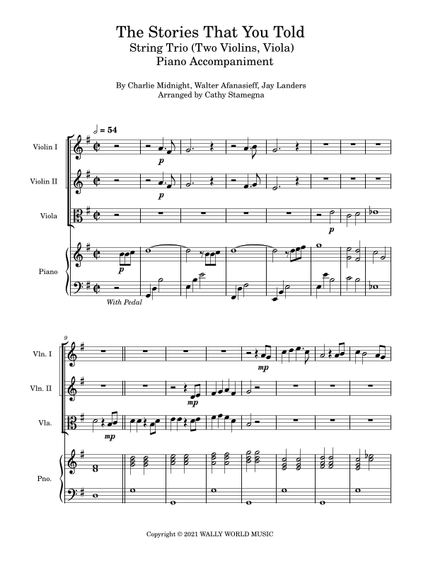 The Stories That You Told (arr. Cathy Stamegna)