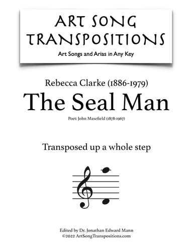 CLARKE: The Seal man (transposed up a whole step) (arr. ArtSongTranspositions.com)
