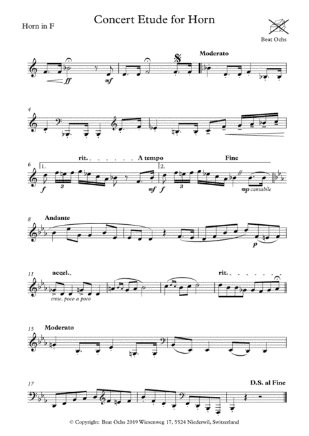 Concert Etude for Horn