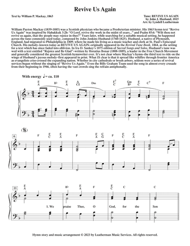 Revive Us Again (arr. Lyndell Leatherman)