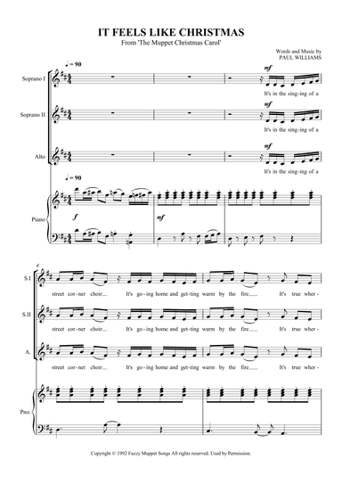 It Feels Like Christmas (arr. SCMusic)