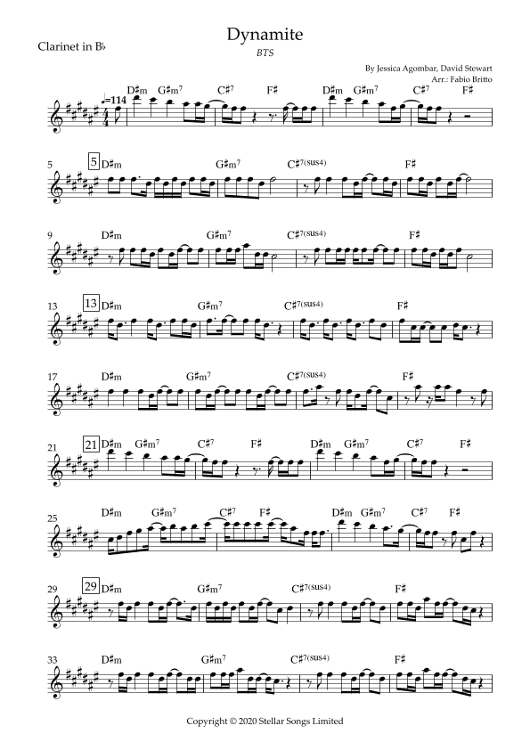 Dynamite (arr. Fabio Britto)