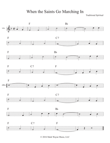 When the Saints Go Marching In (arr. Mark Huxhold)