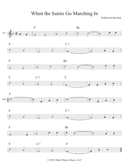 When the Saints Go Marching In (arr. Mark Huxhold)