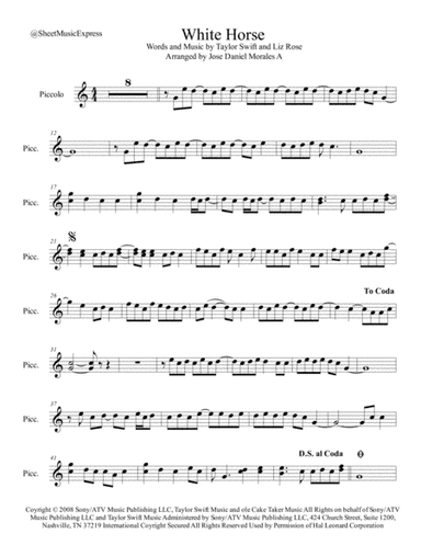 White Horse (arr. Jose Daniel Morales A.)