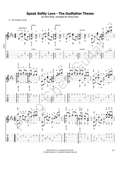 Speak Softly Love (arr. Peng Chen)