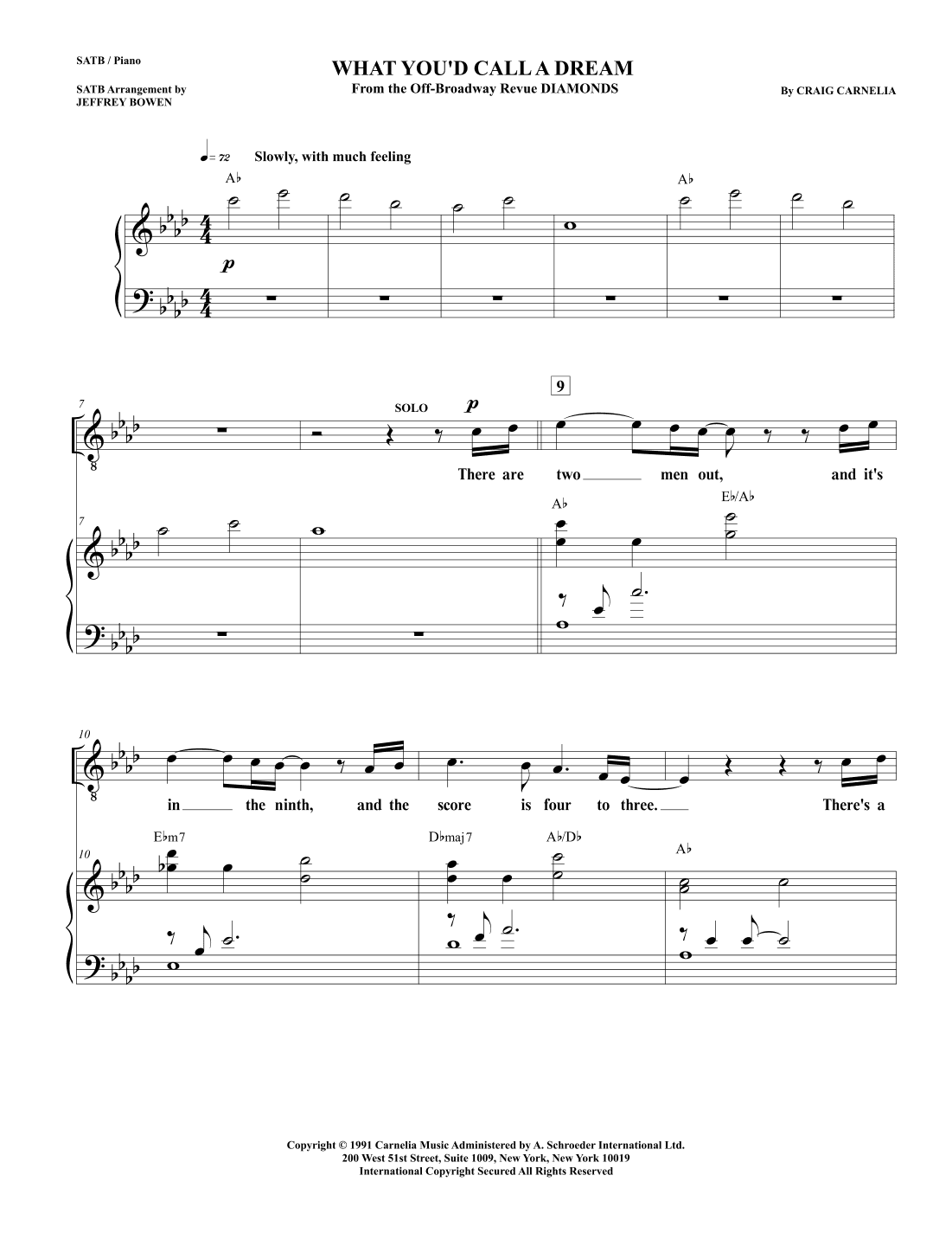 What You'd Call A Dream (arr. Jeffrey Bowen)
