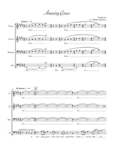 Amazing Grace (arr. Tehillah Alphonso)