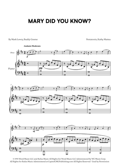 Mary, Did You Know? (arr. Cadenza Editions)