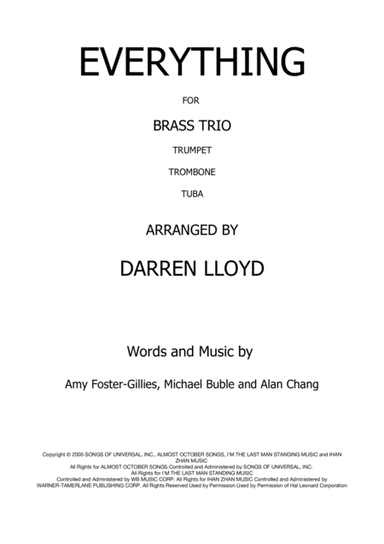 Everything (arr. Pott Shrigley Press)