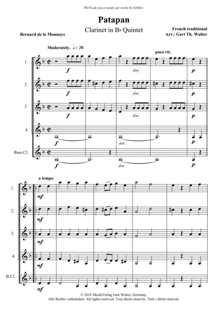 Patapan (arr. Gert Th. Walter)