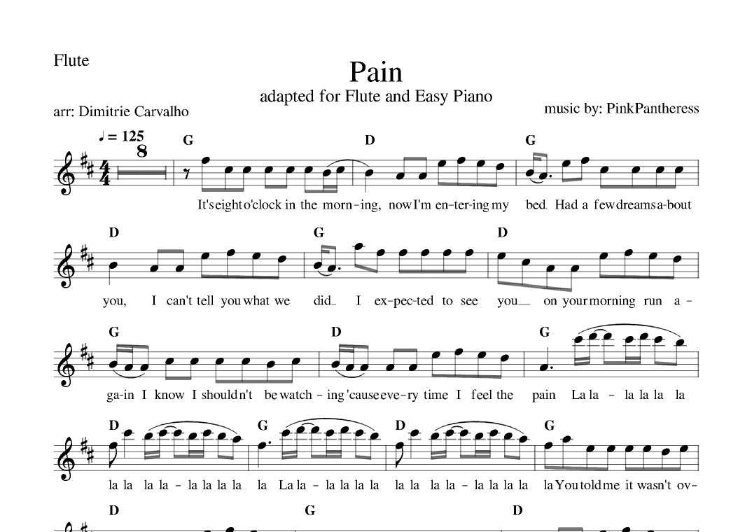 Pain (arr. Dimitrie Carvalho)